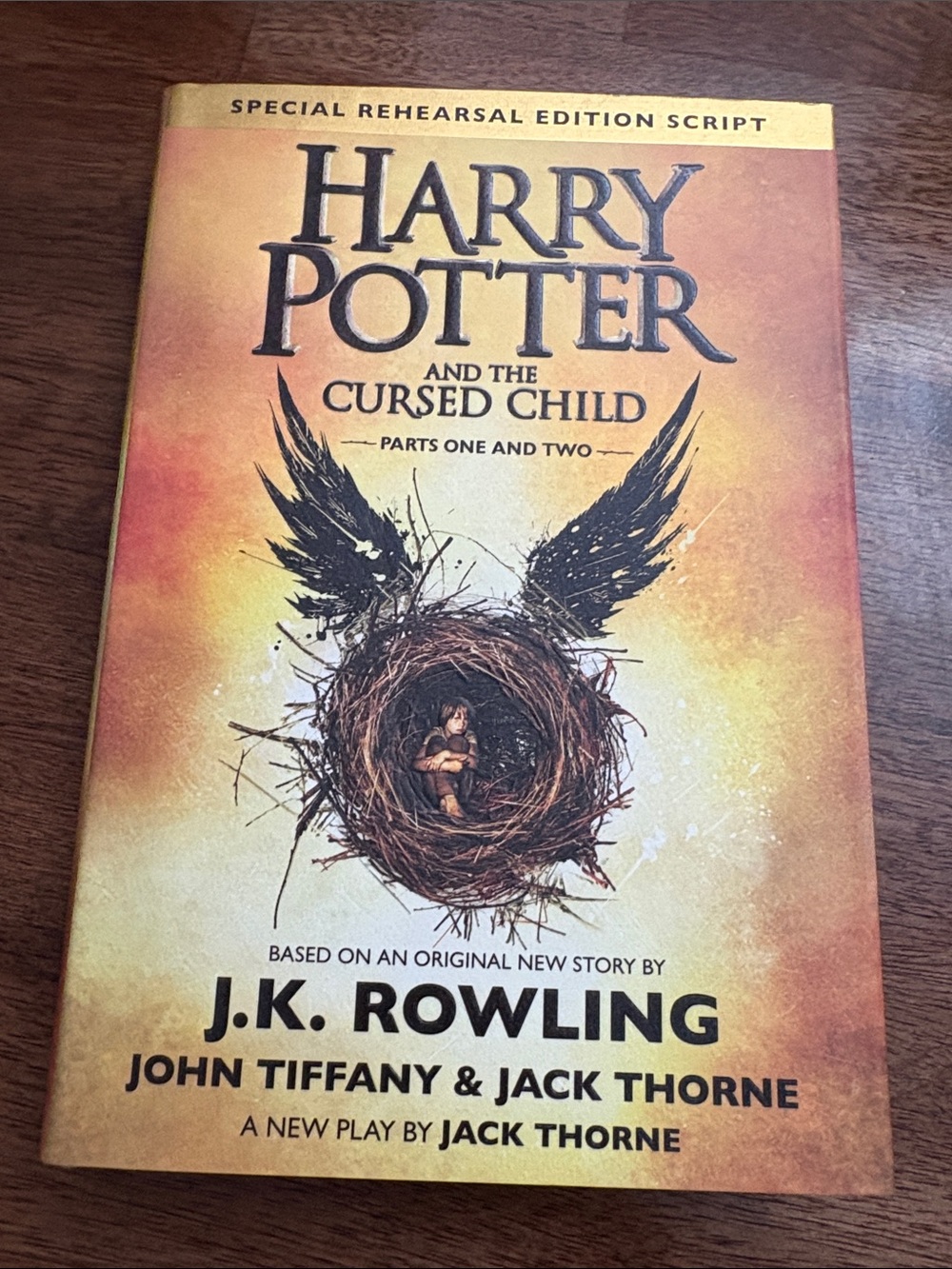 Harry Potter and the Cursed Child Special Rehearsal Edition - Gold/Orange Cover